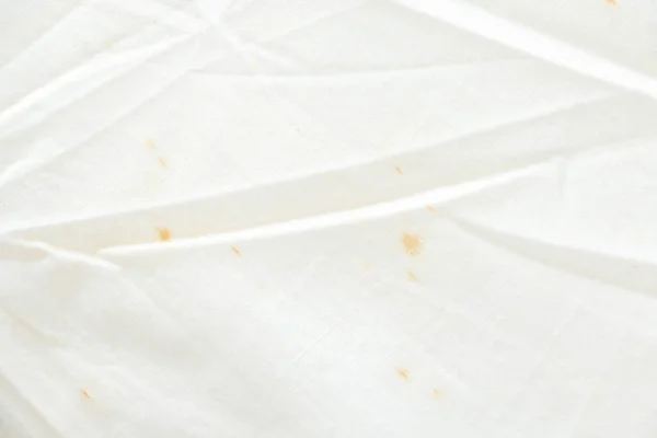 Textura Tela Blanca Con Manchas Sucias Superficie Arrugada —  Fotos de Stock