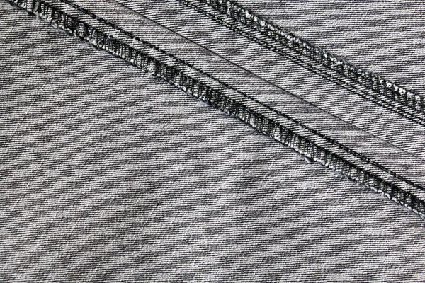 Сіра Джинсова Поверхня Текстура Тканини — стокове фото