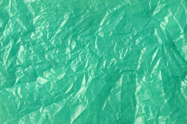 Buruşmuş parlak yeşil kağıt dokusu