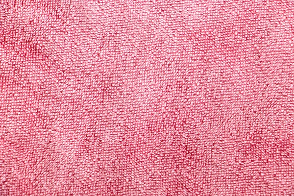 Asciugamano Rosa Tessuto Texture Sfondo — Foto Stock