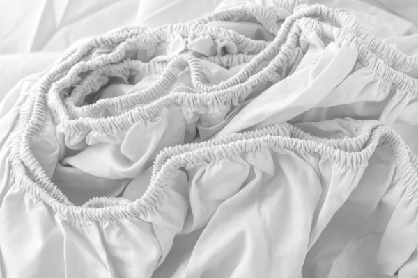 Bed Sheets Elastic Band Close Shot Stock Picture