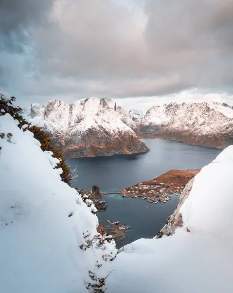 Amazing View Reine Reinebringen Lofoten — 스톡 사진
