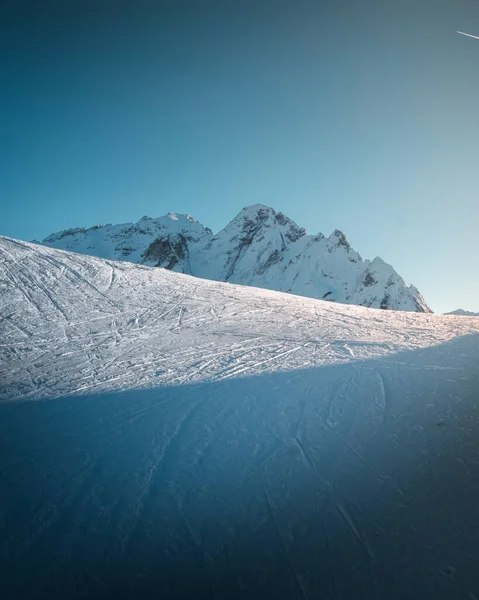 Minimalistic Picture Dolomites Winter — 스톡 사진