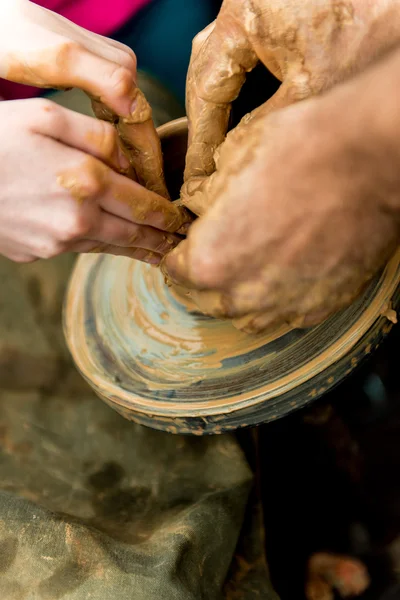 Arbeit mit Ton — Stockfoto