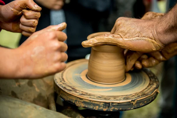 Work with clay — Stock Photo, Image