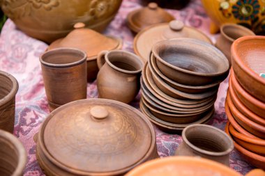 Seramik ürünler el yapımı.