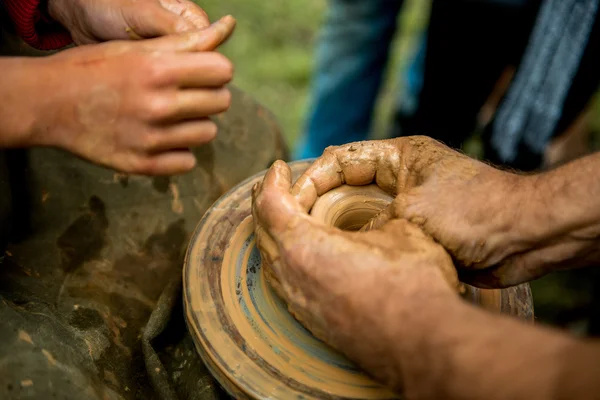 Work with clay — Stock Photo, Image