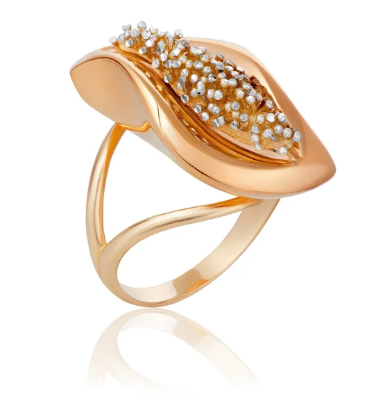 Anillo de oro de moda — Foto de Stock