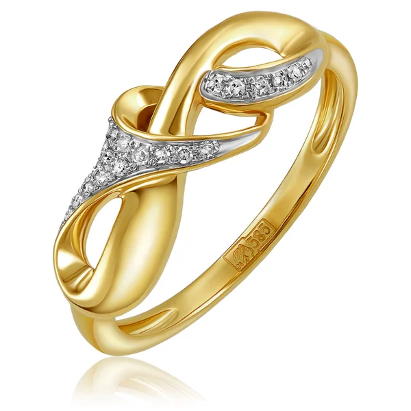 Anillo de oro con estilo — Foto de Stock