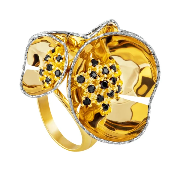 Prsten ze zlata stylové — Stock fotografie