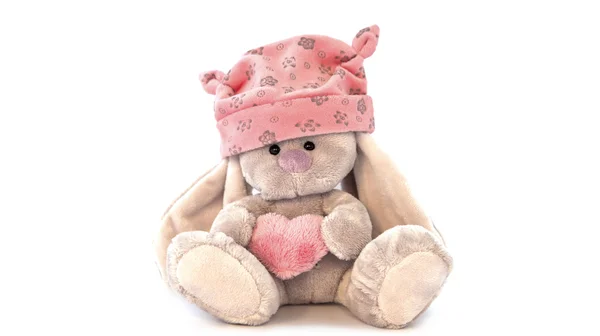 Pembe şapkalı küçük tavşan