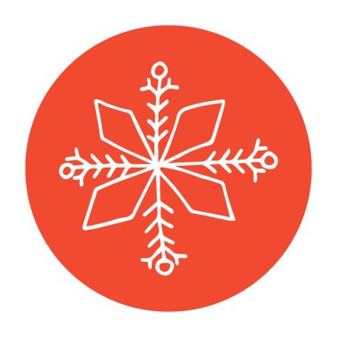 Sosyal medya hikayeleri için vektör vurguları simgeyi kapsıyor. Kar taneleri. Karalama tarzında Noel 'in tasviri. Çağdaş blog yazarları için el çizimi yuvarlak şablonlar.