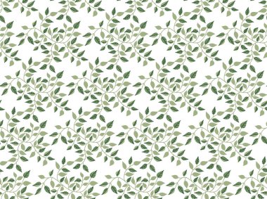 Vektör kusursuz desen. Beyaz arka planda bitki unsurları olan soyut çizimler. Resimlerdeki canlı renkler. El çizimi. Kumaşlara, duvar kağıtlarına ve daha fazlasına baskı yapmak için kullan.