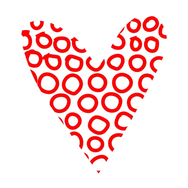 El yapımı kalp. Beyaz arka planda izole edilmiş siyah ve kırmızı kalpler elle çizilmiş. Sevgililer Günü için grafik tasarımınız için vektör illüstrasyonuName.