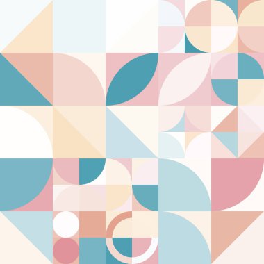 3 Geometri minimalistik boho stili dikdörtgenler, kareler, daireler, basit şekil ve şekiller. Web afişi, kurumsal kimlik, baskı kumaşı için soyut vektör tasarım şablonu.