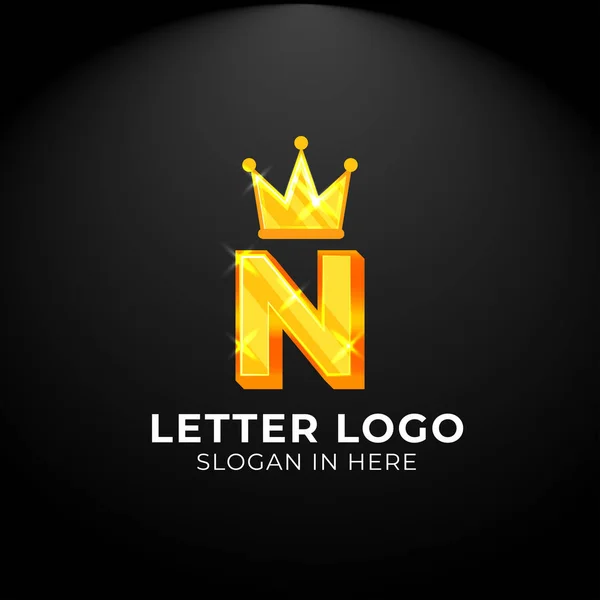 Luxury Vector Logotype King Letter Logo Logo Your Company Business — Stock Vector