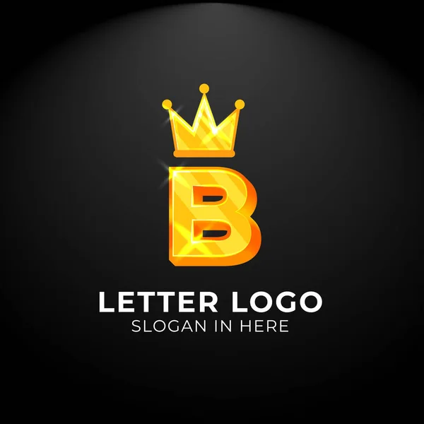 Luxury Vector Logotype King Letter Logo Logo Your Company Business — Stock Vector