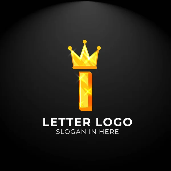 Luxury Vector Logotype King Letter Logo Logo Your Company Business — Stock Vector