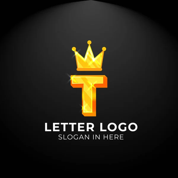 Luxury Vector Logotype King Letter Logo Logo Your Company Business — Stock Vector