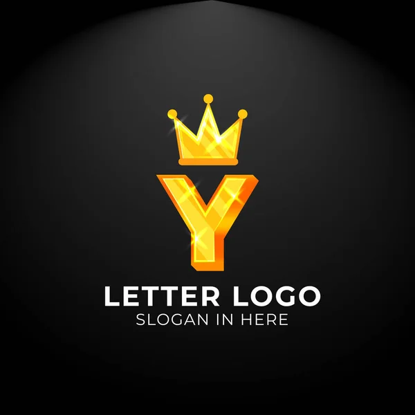 Luxury Vector Logotype King Letter Logo Logo Your Company Business — Stock Vector