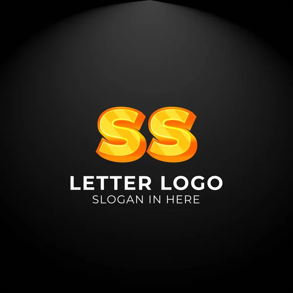 Logotipo Vector Lujo Logo Doble Letra Logotipo Para Empresa Tarjeta — Vector de stock