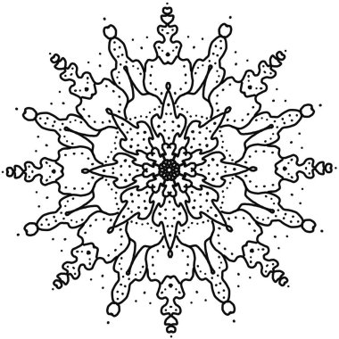 Süslü, yuvarlak çiçek desenli, halka dantelli arka plan
