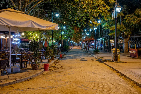 Edirne Turquía Octubre 2020 Horas Nocturnas Edirne Karaagac Delante Lindo — Foto de Stock