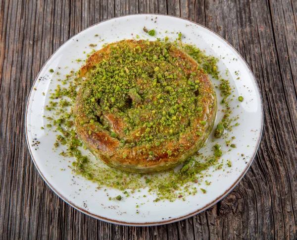 Katmer Dessert Traditional Turkish Dessert Turkish Name Gul Katmeri — Stock Photo, Image