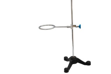 Standartlaştırma denilen titre asit bazlı kurulum, büret metal stand ve klemp içerir. Tripod, Metal Burette Laboratuvarı.