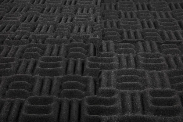 Akustikschaum Oder Fliesen Zur Schalldämpfung Musikzimmer Schalldichtes Zimmer Labyrinth Profil — Stockfoto
