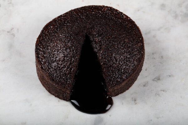Hot Chocolate Souffle Lava Cake with Ice Cream,  (TR: Sicak Cikolatali Sufle Dondurmali).