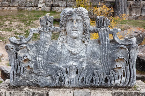 Die Ruinen Der Antiken Stadt Aizonai Mit Dem Zeus Tempel — Stockfoto