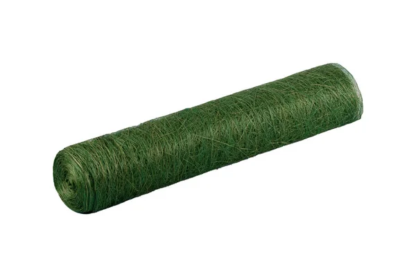 Abaca织物 手工制作的Abaca纤维片工艺 Abaca Scrunch Mesh Roll 可用于插花 Diy工艺和包装等项目 — 图库照片