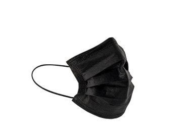 Doktor maskesi ve koronavirüs koruması beyaz arka planda izole edildi.