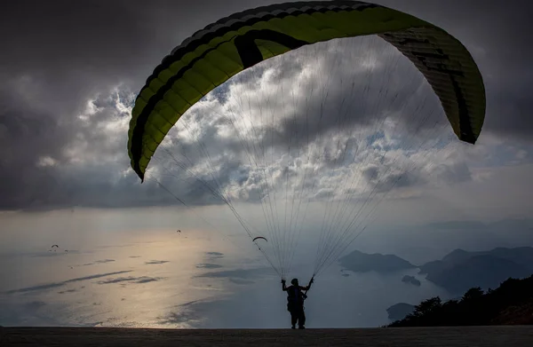 Fethiyeoludeniz Babada Considered One Most Important Paragliding Regions World Mula — Stock Photo, Image