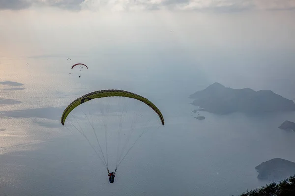 Fethiyeoludeniz Babada Considerada Una Las Regiones Parapente Más Importantes Del — Foto de Stock