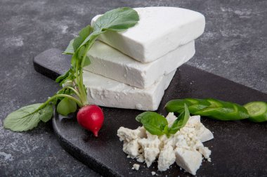 Geleneksel Türk Peyniri, Tulum Peyniri. Erzincan, Türkiye 'den lezzetli Tulum peyniri.