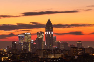 Istanbul Turkey December 30, 2025; Istanbul Financial Center (IFC) in Atasehir, Istanbul, Turkey. Global financial services hub. Modern business center skyscrapers in Istanbul.
