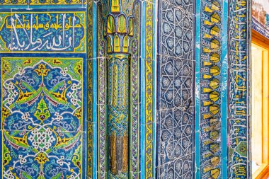 Edirne, Trkiye, May 05, 2024; The Muradiye Mosque is an Ottoman mosque built in the 15th century in Edirne, Turkiye.It is covered with mosaic ceramics. It was built by Murad II and completed in 1435.