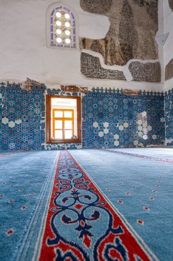 Edirne, Trkiye, May 05, 2024; The Muradiye Mosque is an Ottoman mosque built in the 15th century in Edirne, Turkiye.It is covered with mosaic ceramics. It was built by Murad II and completed in 1435.