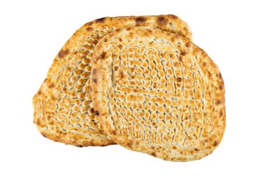 Tirnak pide, Türk Pita. Ramazan ayı için geleneksel Türk ekmeği. Taze dilimlenmiş pita ekmeği. Susamlı Ramazan kavramı.