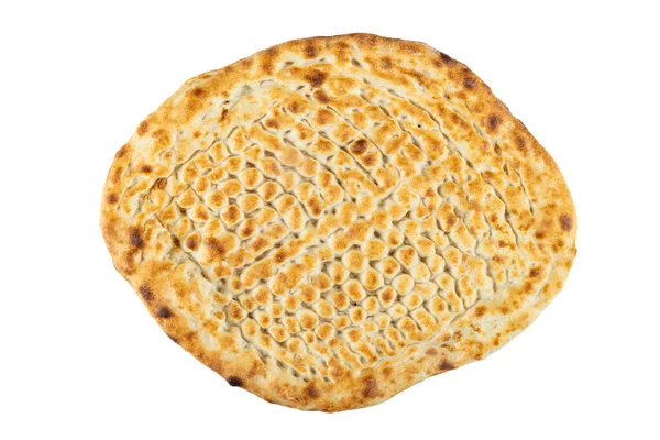 Tirnak pide, Türk Pita. Ramazan ayı için geleneksel Türk ekmeği. Taze dilimlenmiş pita ekmeği. Susamlı Ramazan kavramı.