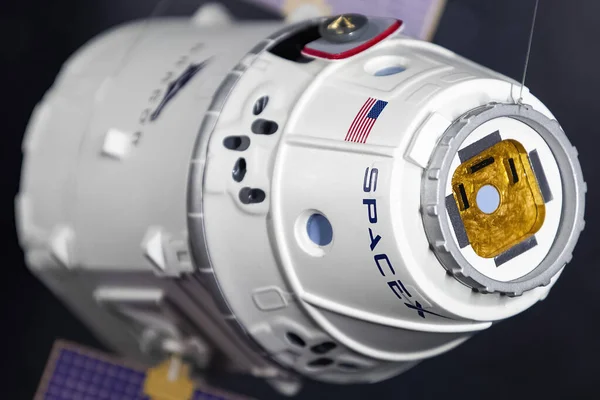 Moletai Lituania Octubre 2020 Nave Espacial Spacex Crew Dragon Atracando — Foto de Stock