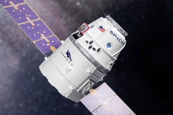 Moletai Litvanya Ekim 2020 Spacex Tayfa Dragon Uzay Aracı Uluslararası Telifsiz Stok Imajlar