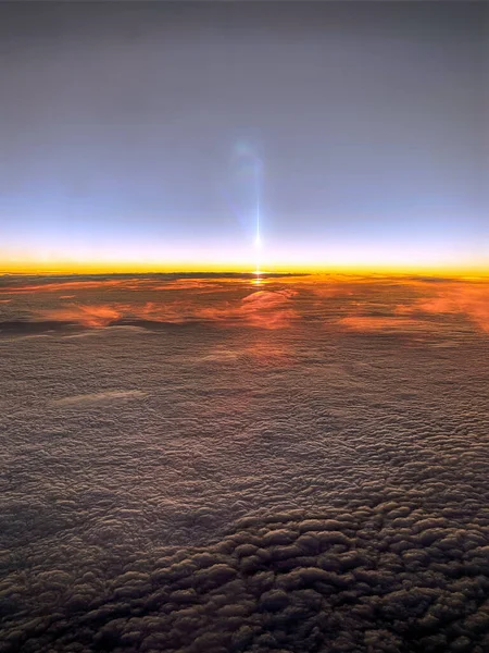 Lumière Loin Sur Les Nuages Planète Terre — Photo