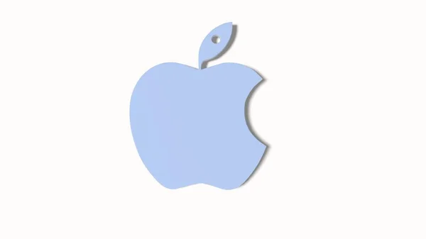 Зеленое яблоко - цельное и срезанное фрукты 3d-иллюстрация 3d-рендеринг — стоковое фото