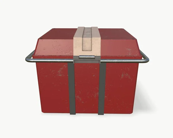 Sci fi box voedsel container 3d-illustratie 3d-rendering — Stockfoto
