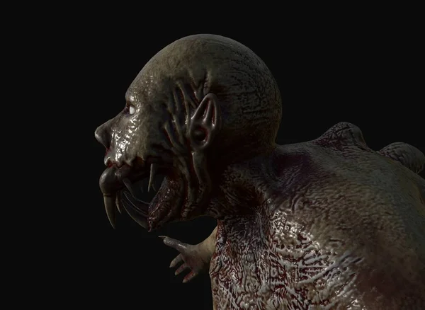 Mutant Monster Verschrikkingen Achtergrond Rendering — Stockfoto