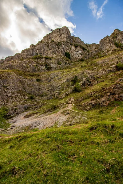 Cheddar Gorge Mendip Hills Somerset Αγγλία Όμορφη Θέα Από Βουνά — Φωτογραφία Αρχείου