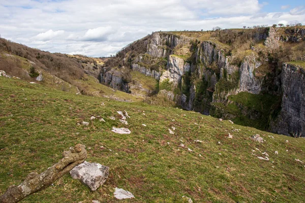 Cheddar Gorge Mendip Hills Somerset Αγγλία Όμορφη Θέα Από Βουνά — Φωτογραφία Αρχείου